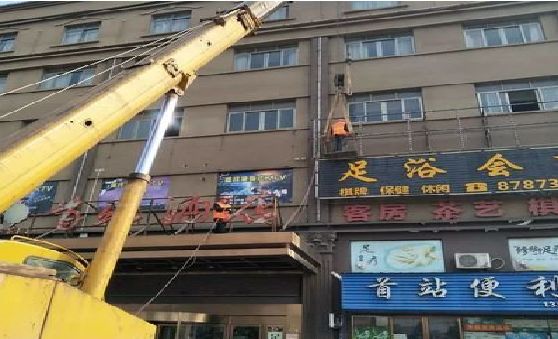 宾阳安装较高的门店招牌有什么好的方法？